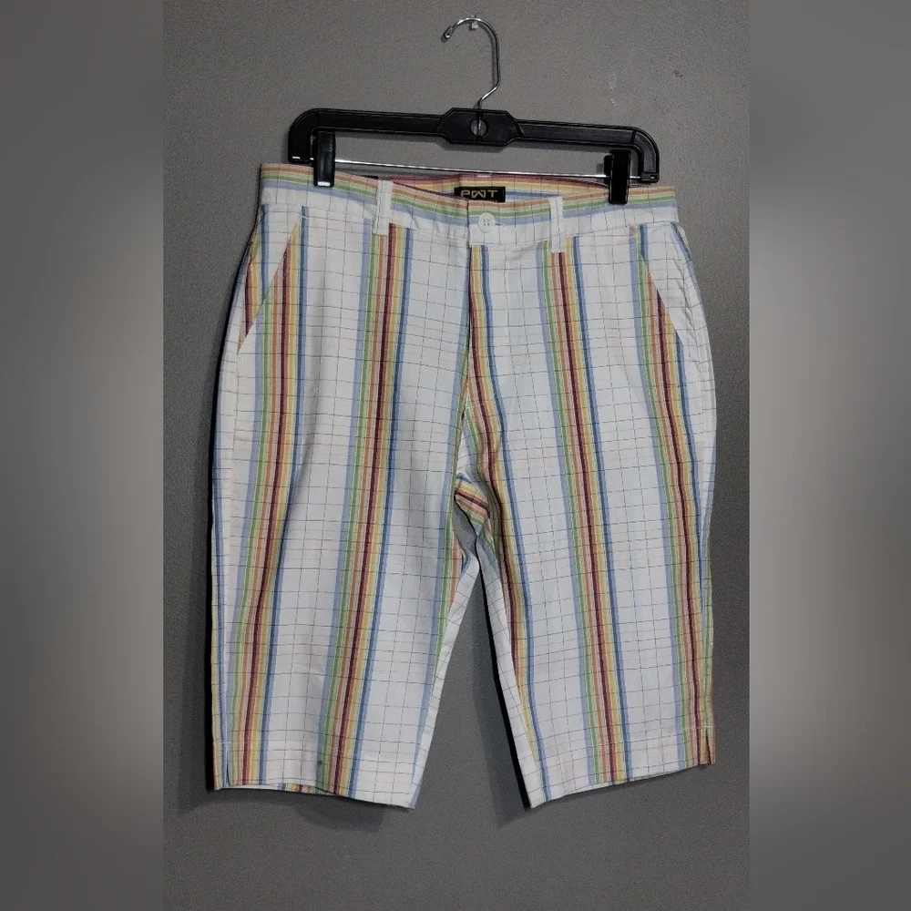 PWT Juniors (11) Multicolor Striped Shorts